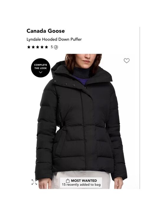 Canada Goose Jackets & Blazers - NWT Canada Goose Lyndale Hooded Down Puffer Jacket in Black, Size XL $1225